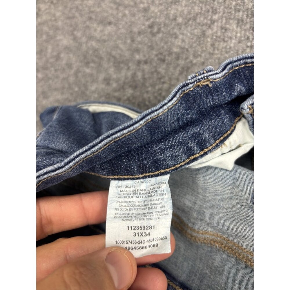Wrangler Jeans Womens 31x34 Blue Bespoke Flare Stretch Denim Mid Rise Leg - Picture 9 of 9